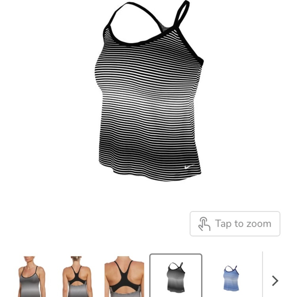 Nike Racerback tankini swim top